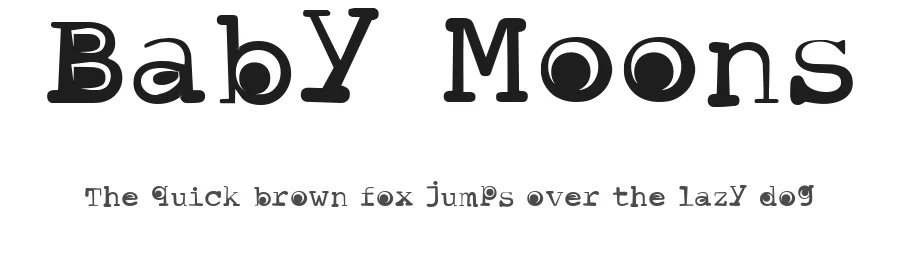 Baby Moons by Thomas Canale — Decorative Font
