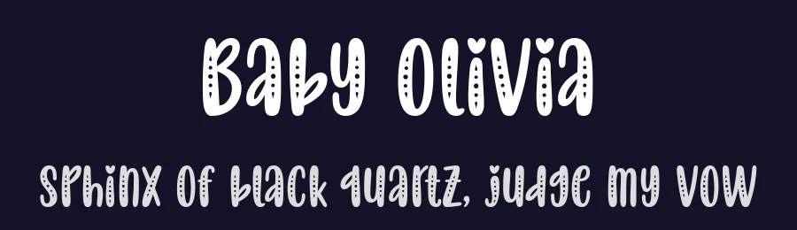 Baby Olivia by 7NTypes — Decorative Font — thumbnail 2