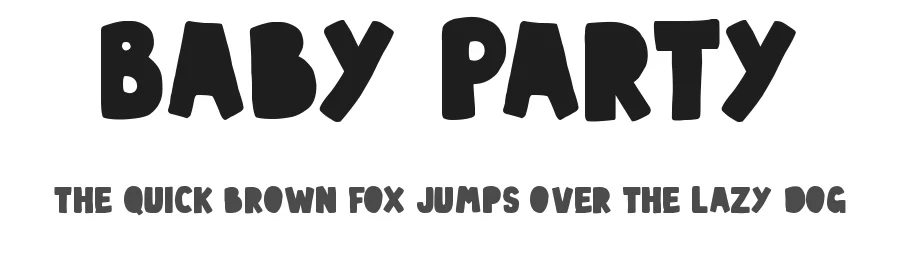 Baby Party by imagex — Decorative Font