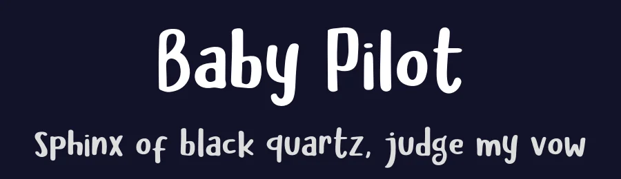 Baby Pilot by Khurasan — Decorative Font — thumbnail 2