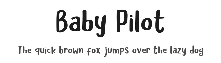 Baby Pilot by Khurasan — Decorative Font