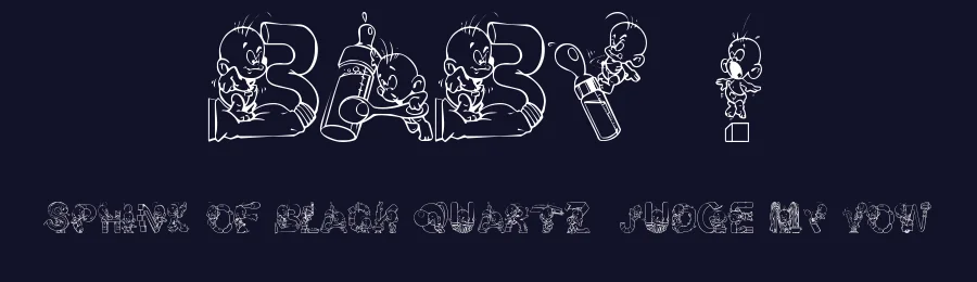 Baby ! — Dingbats Font — thumbnail 2