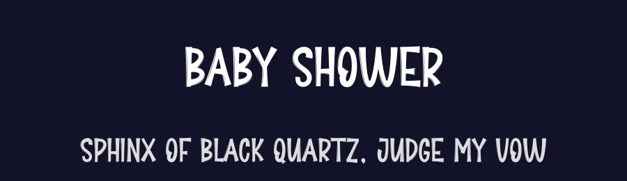Baby Shower by Scratchones — Decorative Font — thumbnail 2