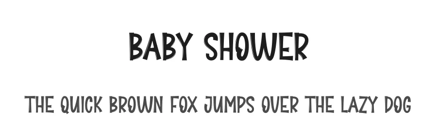 Baby Shower by Scratchones — Decorative Font