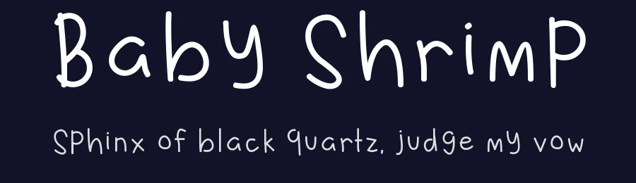 Baby Shrimp by Aisyah — Script Handwritten Font — thumbnail 2