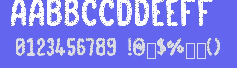 Baby Soft Stitches by Brixdee — Decorative Font — thumbnail 3