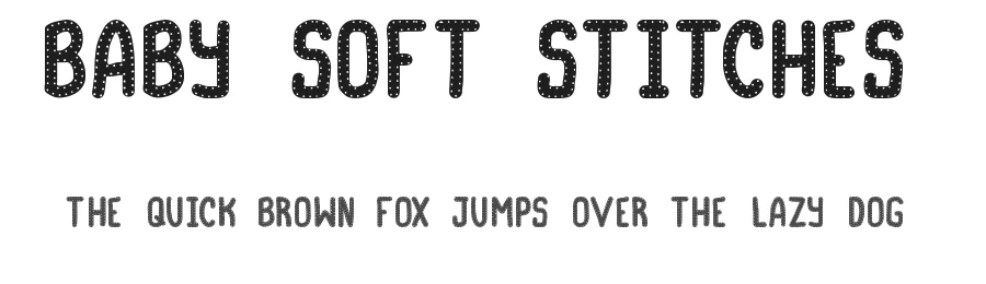 Baby Soft Stitches by Brixdee — Decorative Font