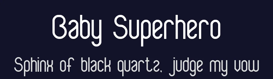 Baby Superhero by weknow — Sans Serif Font — thumbnail 2