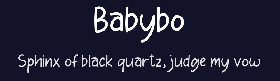 Babybo by Denny Subagja — Script Handwritten Font — thumbnail 2