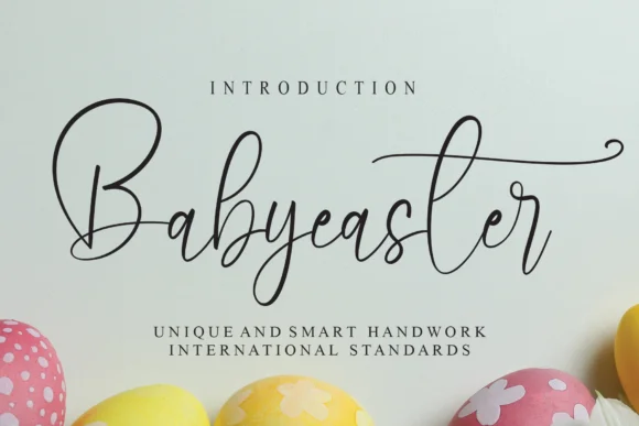 Babyeaster Font by Misterletter.co — Script Handwritten Font