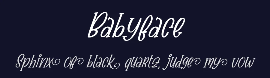 Babyface by Kong Font — Decorative Font — thumbnail 2