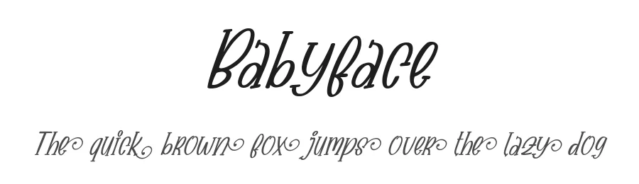 Babyface by Kong Font — Decorative Font