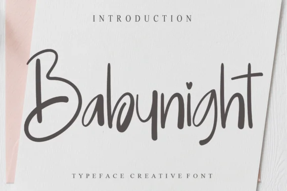 Babynight Font by Creativewhitee — Script Handwritten Font