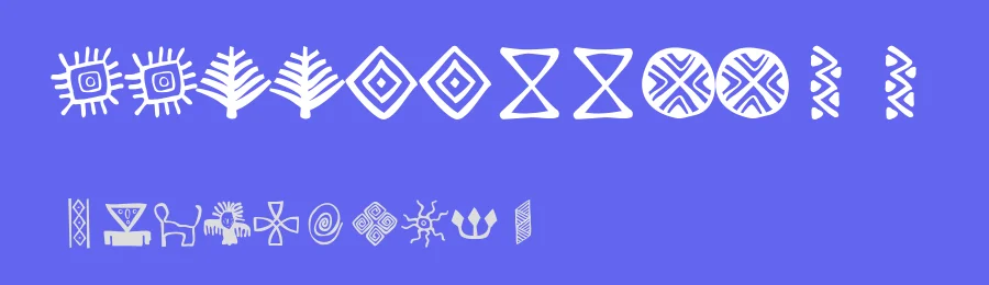 Bacatá by William  Escobar ID: #1738629 — Dingbats Font — thumbnail 3