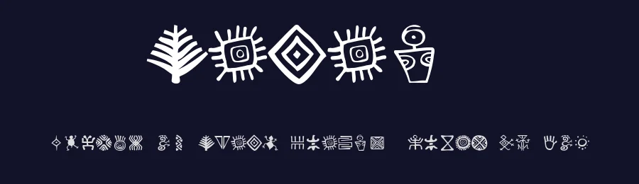 Bacatá by William  Escobar ID: #1738629 — Dingbats Font — thumbnail 2