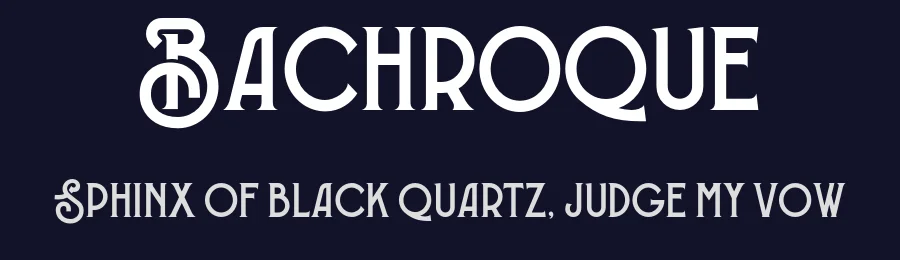Bachroque by Ikiiko Type — Decorative Font — thumbnail 2