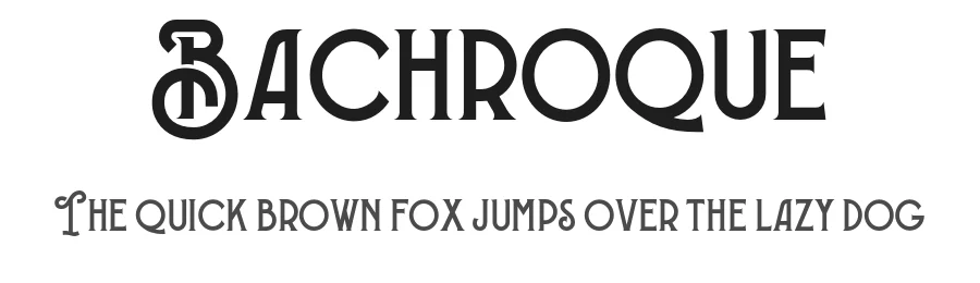 Bachroque by Ikiiko Type โ Decorative Font