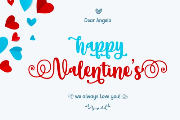 Back to Valentine Love Font by Jasm (7NTypes) — Script Handwritten Font — thumbnail 3