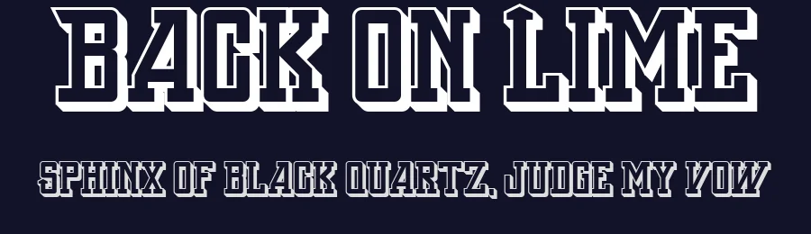 Back On Lime by imagex — Decorative Font — thumbnail 2
