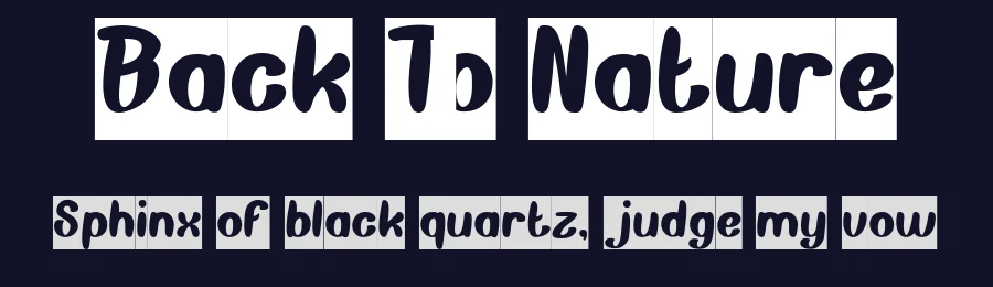 Back To Nature by weknow — Decorative Font — thumbnail 2