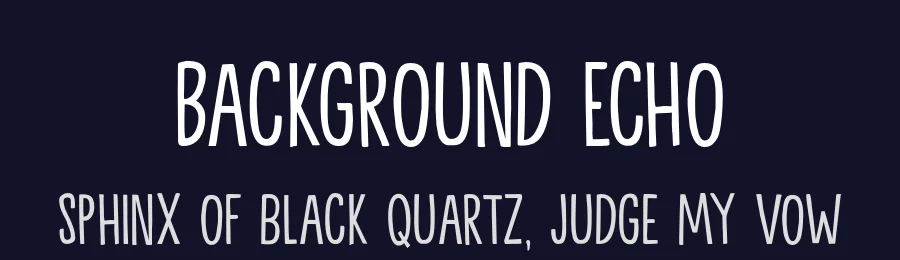 Background Echo by Hanoded — Decorative Font — thumbnail 2