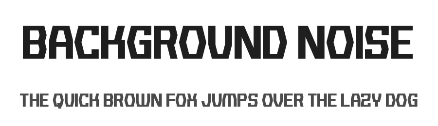 Background Noise by Chequered Ink — Decorative Font