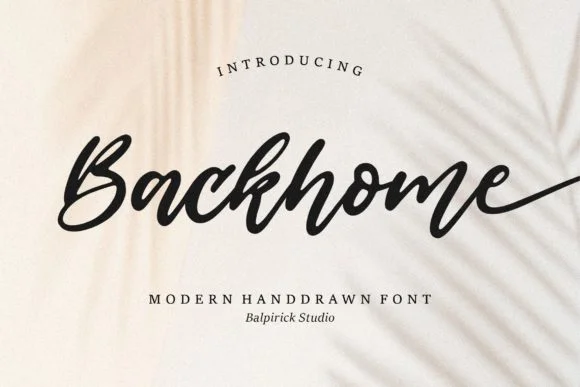 Backhome Font by Balpirick — Script Handwritten Font