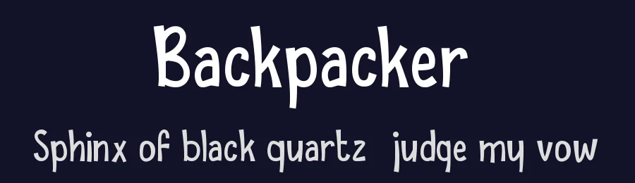 Backpacker by Trim Studio — Decorative Font — thumbnail 2