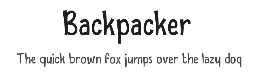 Backpacker by Trim Studio — Decorative Font