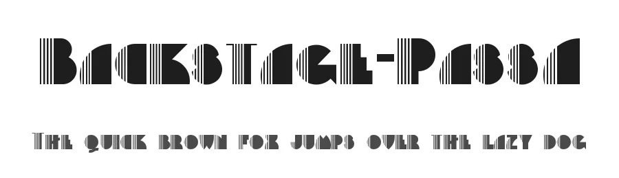 Backstage-PassA by Nick's Fonts — Decorative Font