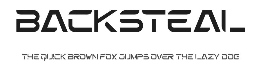 Backsteal by Ahweproject — Display Font
