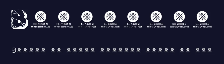 Backtrack by Out of Step Font Company — Decorative Font — thumbnail 2