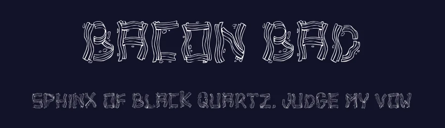 Bacon Bad by Bud White — Decorative Font — thumbnail 2