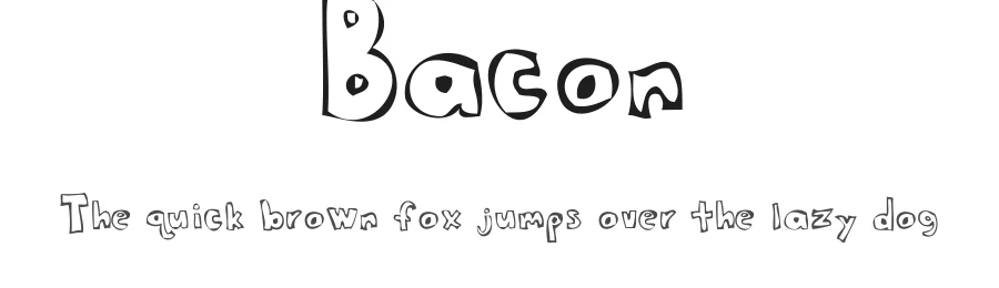 Bacon by Robert Bacon — Decorative Font