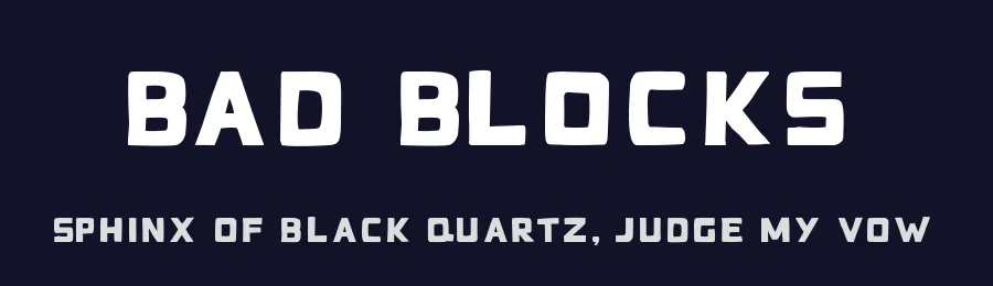 Bad Blocks by Robert Cortez — Decorative Font — thumbnail 2