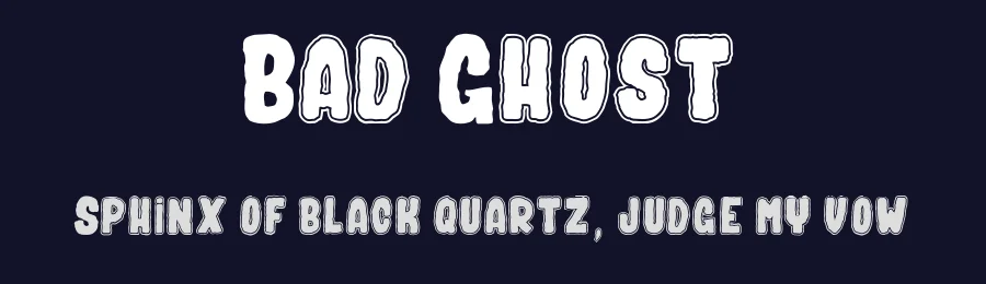 Bad Ghost by dcoxy - Greg Medina — Decorative Font — thumbnail 2