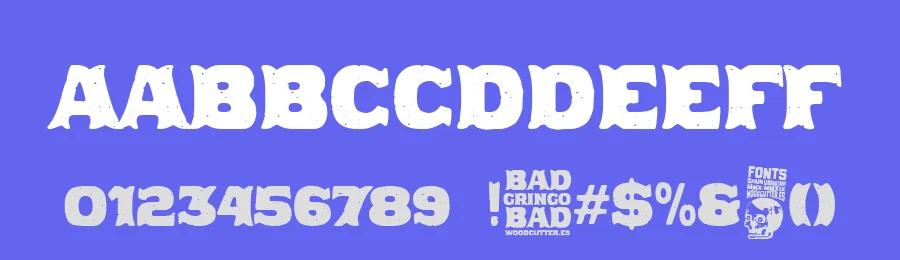 Bad Gringo by Woodcutter — Decorative Font — thumbnail 3