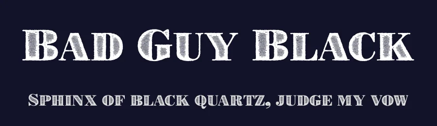Bad Guy Black by Cumberland Fontworks — Decorative Font — thumbnail 2