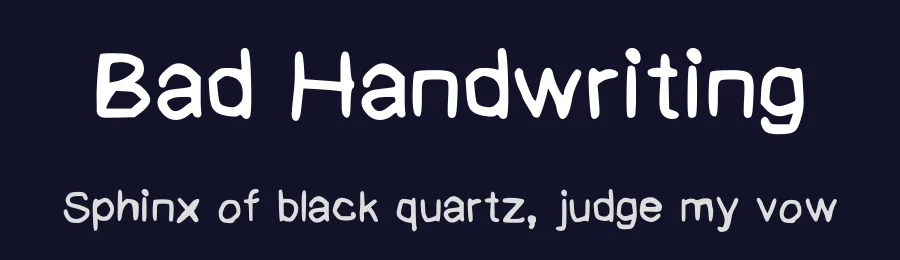 Bad Handwriting by Fontland — Script Handwritten Font — thumbnail 2