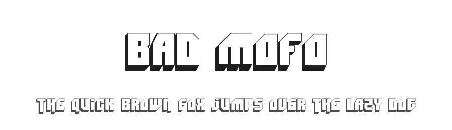 Bad Mofo by Christopher Hansen — Display Font