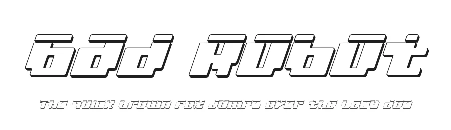 Bad Robot by Iconian Fonts — Display Font