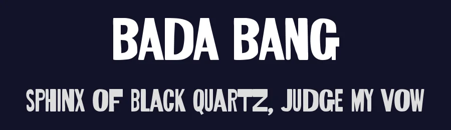 Bada Bang by Pinisiart — Decorative Font — thumbnail 2