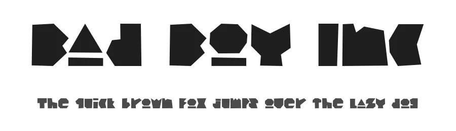 Bad Boy Inc by Alexa — Decorative Font