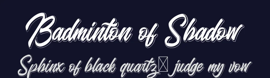 Badminton of Shadow by Kotak Kuning Studio — Script Handwritten Font — thumbnail 2