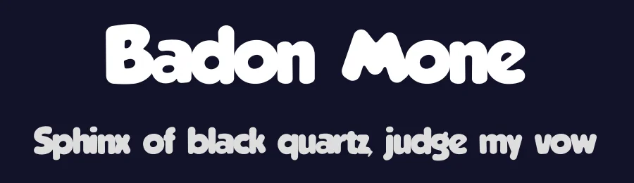 Badon Mone by Albert Kalingga — Decorative Font — thumbnail 2