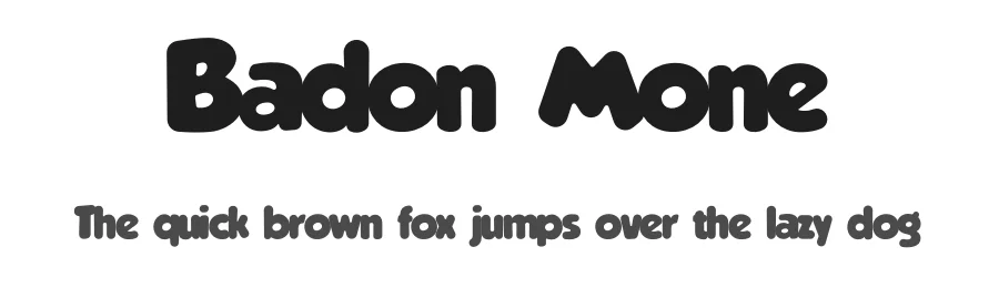 Badon Mone by Albert Kalingga — Decorative Font