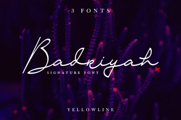 Badriyah Font by yellowline by yellowline — Script Handwritten Font