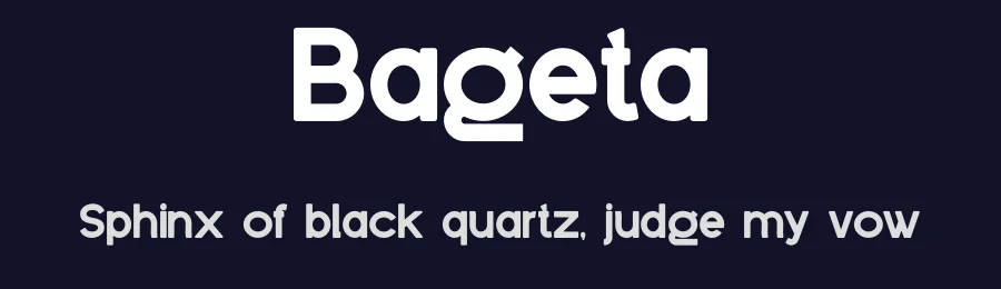 Bageta by Gilang Ternadho — Sans Serif Font — thumbnail 2