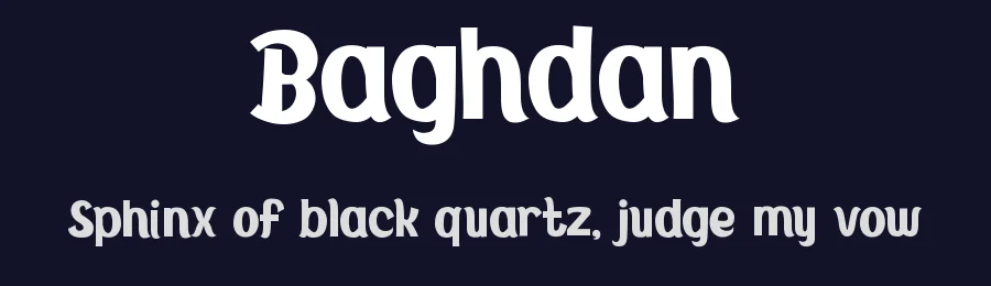 Baghdan by Pinisiart — Decorative Font — thumbnail 2