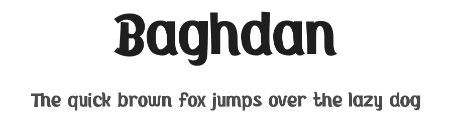 Baghdan by Pinisiart — Decorative Font